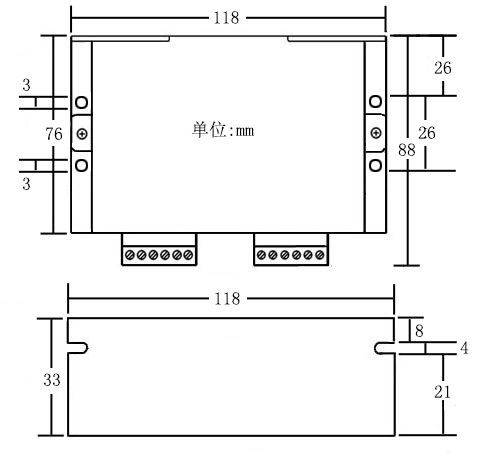 42/57步進(jìn)電機(jī)驅(qū)動器 自發(fā)脈沖 驅(qū)動控制一體 QD50(圖1)